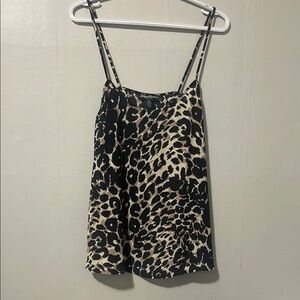 Leopard animal print. Streetwear Society Black and Tan Relaxed Camisole
